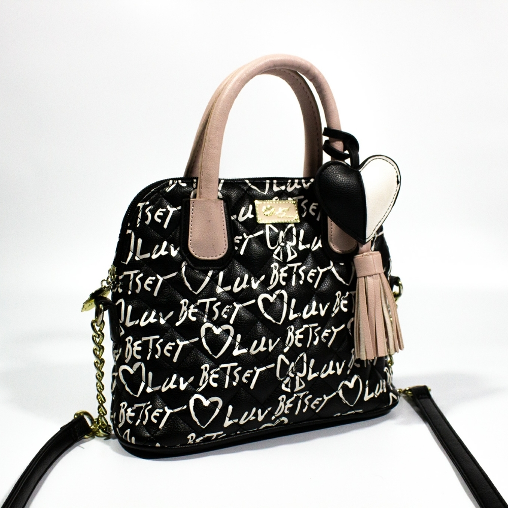 Betsey Johnson Satchel Bag Heart